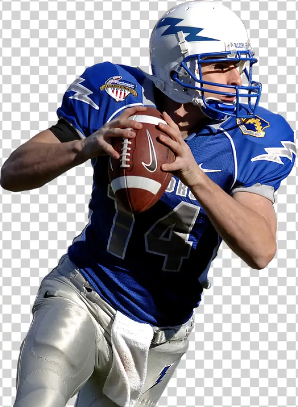 Football Player Quarterback Throwing Transparent PNG
