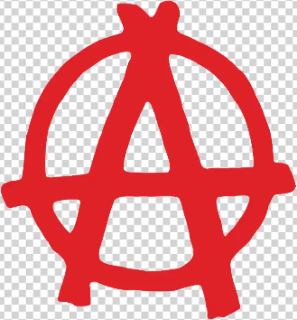 Red Anarchy Symbol PNG Transparent