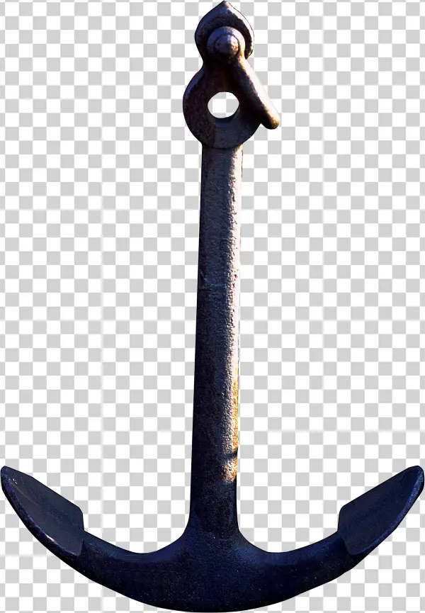 Old Rusty Ship Anchor PNG Transparent Background
