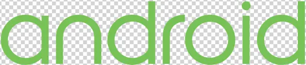 Android Wordmark Logo PNG Transparent Background