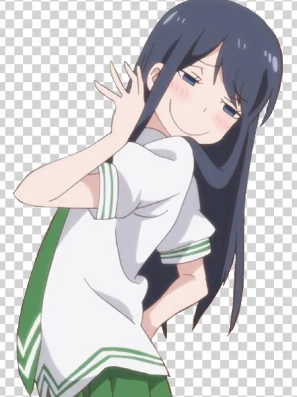 Sly Anime Girl Transparent PNG