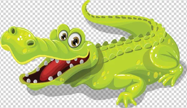 Cartoon Alligator PNG Transparent Background