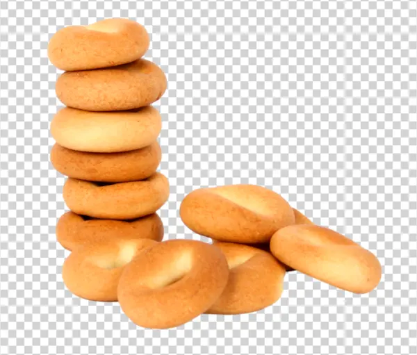 Stacked Baked Rings Transparent PNG