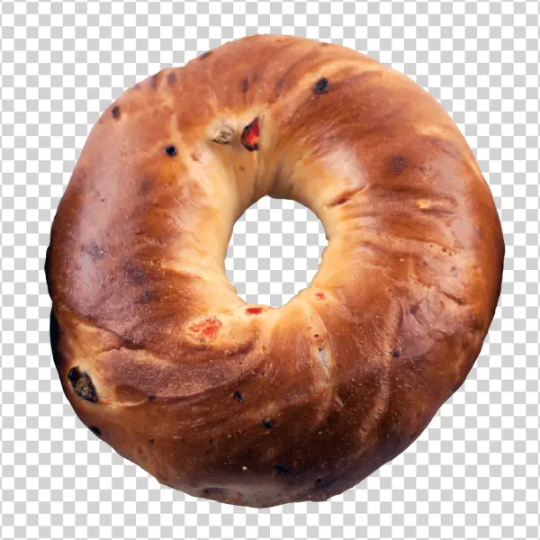 Savory Bagel Transparent Background PNG