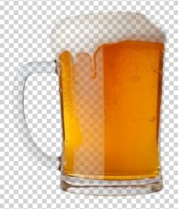 Frothy Beer Mug PNG Transparent Background