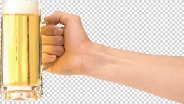 Hand Holding Beer Mug Transparent PNG