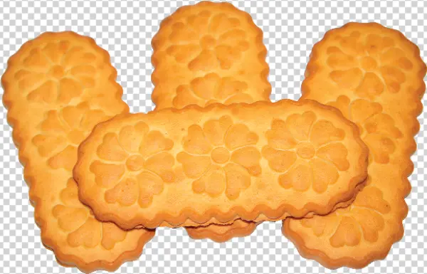 Floral Pattern Biscuits PNG Transparent Background