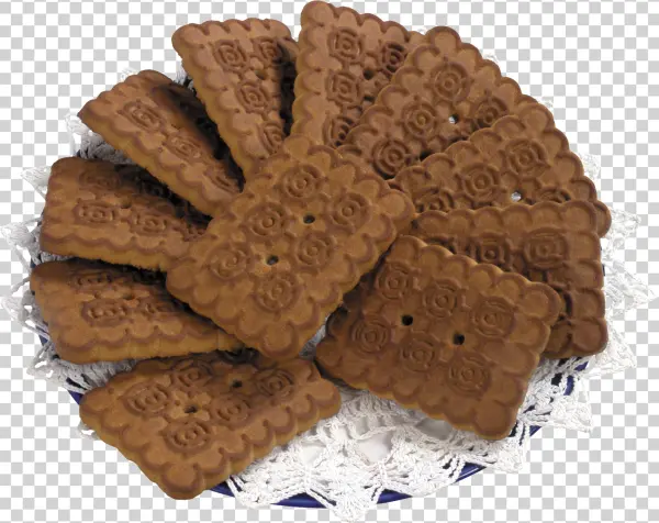 Decorative Biscuits on Doily PNG Transparent Background