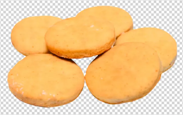 Stack of Round Cookies PNG Transparent Background