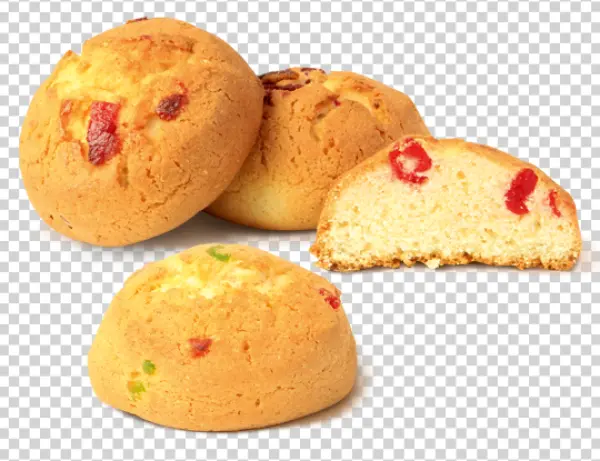 Candied Fruit Muffins PNG Transparent Background