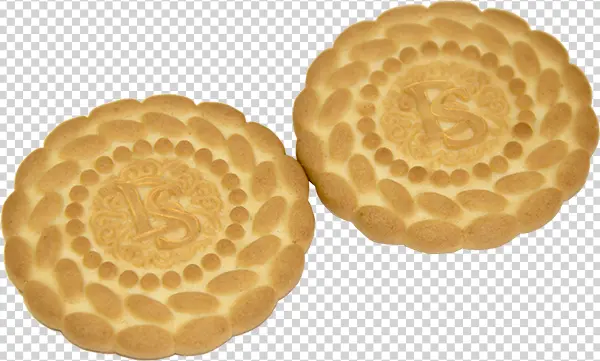 Two Decorative Butter Cookies PNG Transparent