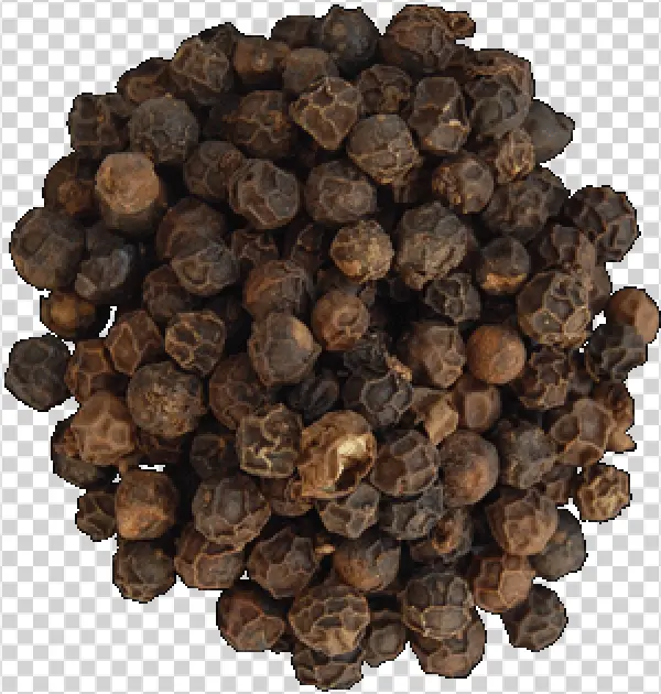 Black Peppercorns PNG Transparent Background