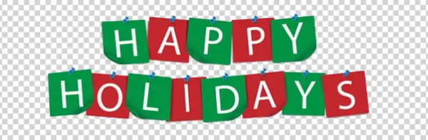 Happy Holidays Banner PNG Transparent