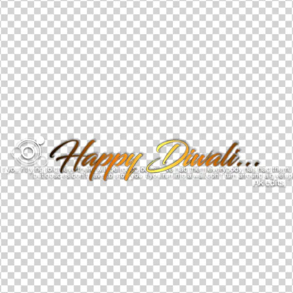 Happy Diwali Greeting with Inspirational Quote PNG