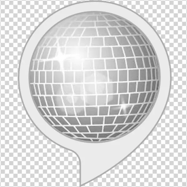 Disco Ball in Speech Bubble PNG Transparent