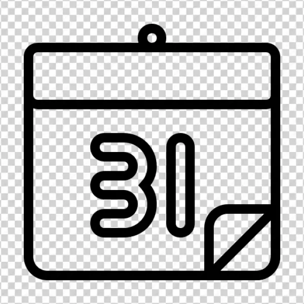 Calendar 30 Date Icon Transparent PNG