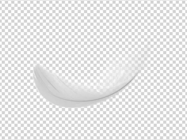 White Feather PNG Transparent Background