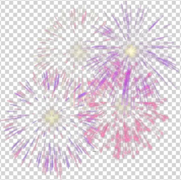 Colorful Fireworks Explosion PNG