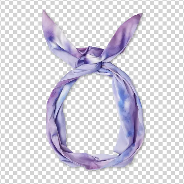 Purple Blue Tie Dye Headband PNG Transparent
