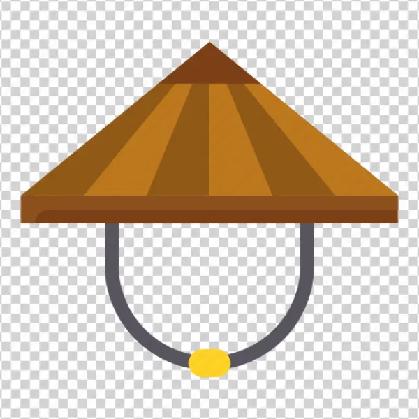 Asian Conical Hat PNG Transparent Background