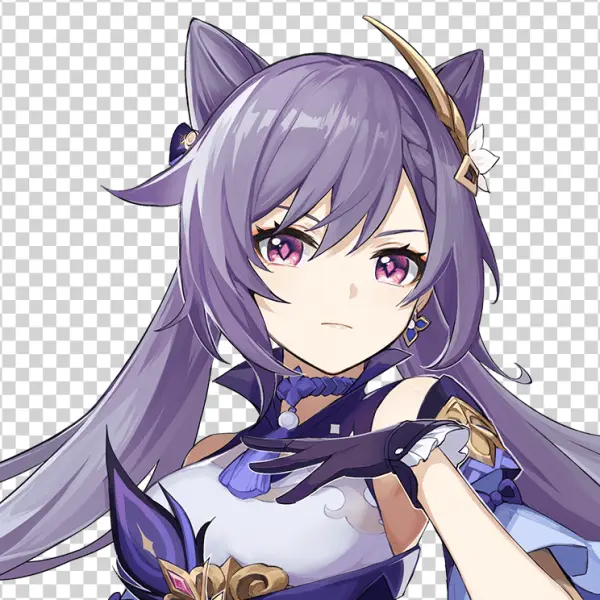 Keqing Genshin Impact Transparent PNG