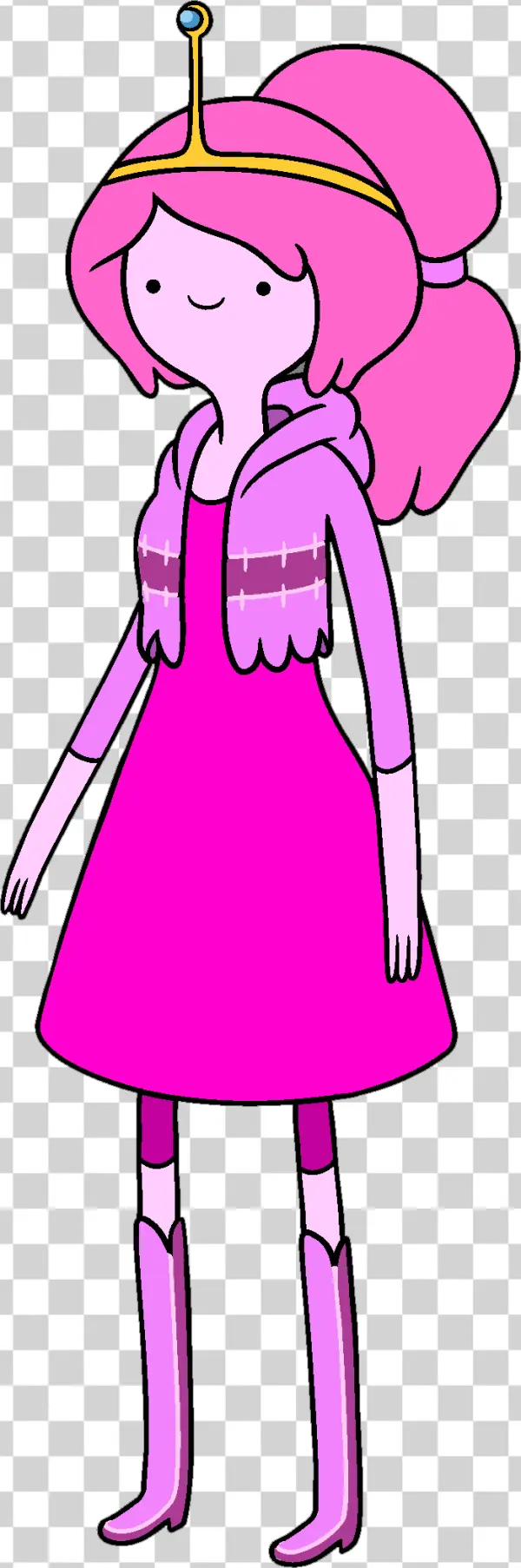 Princess Bubblegum Adventure Time Cartoon PNG