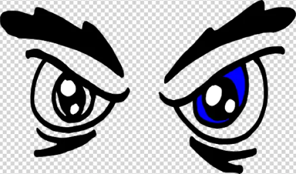 Cartoon Eye Elements PNG Transparent