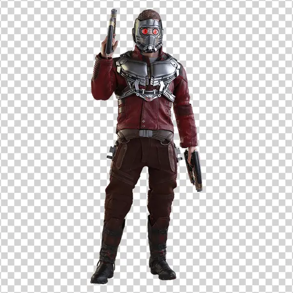 Star-Lord with Helmet and Guns PNG Transparent Background