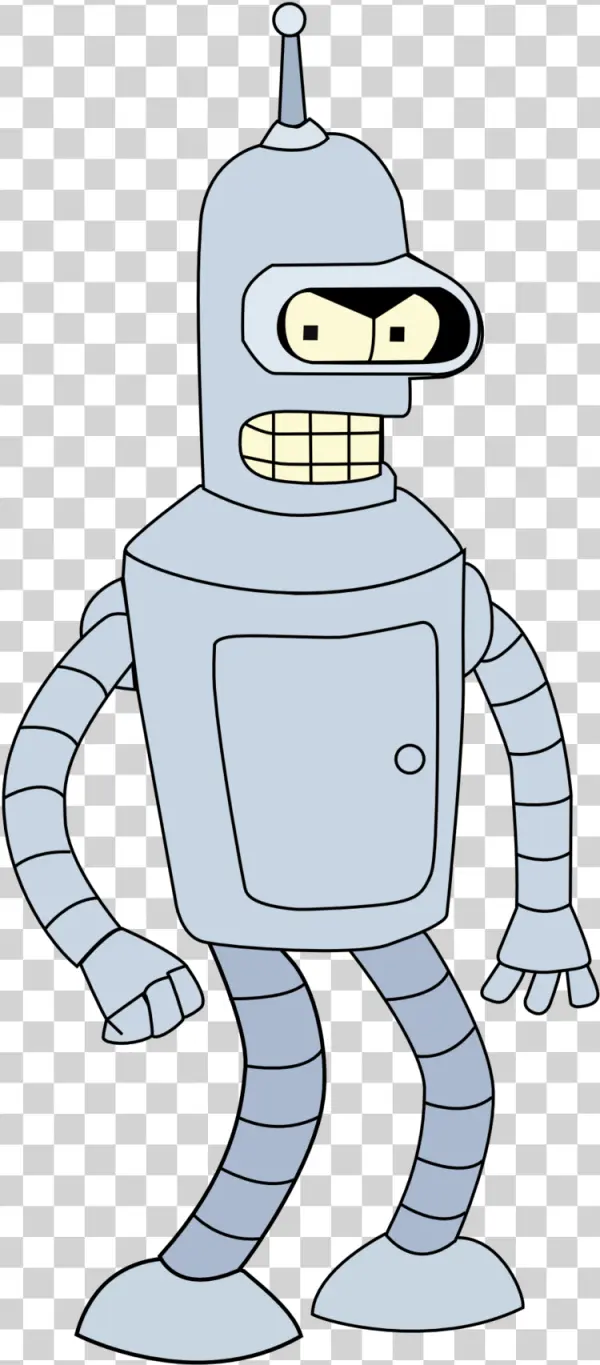Bender Bending Rodriguez Futurama Robot PNG
