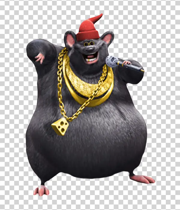 Biggie Cheese Rapper Rat PNG Transparent