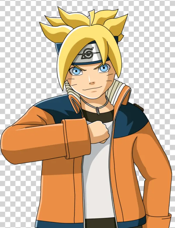 Boruto Uzumaki Anime Character PNG Transparent Background