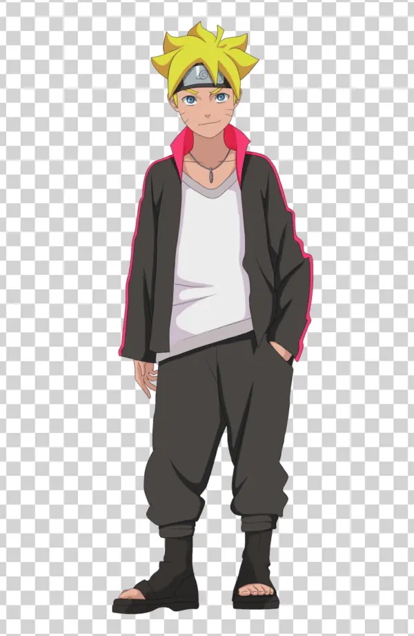 Boruto Uzumaki Full Body PNG Transparent Background