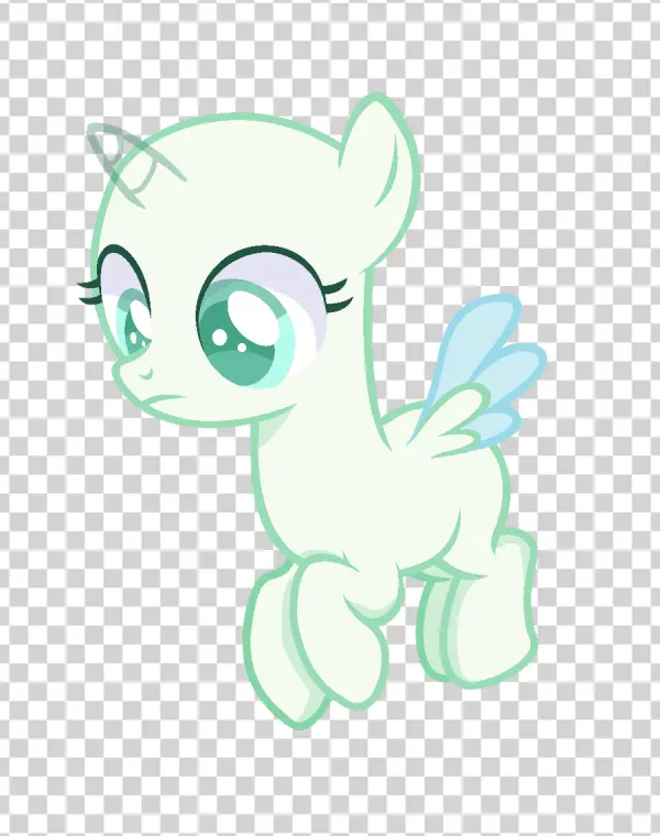 My Little Pony Pegasus Unicorn Base PNG