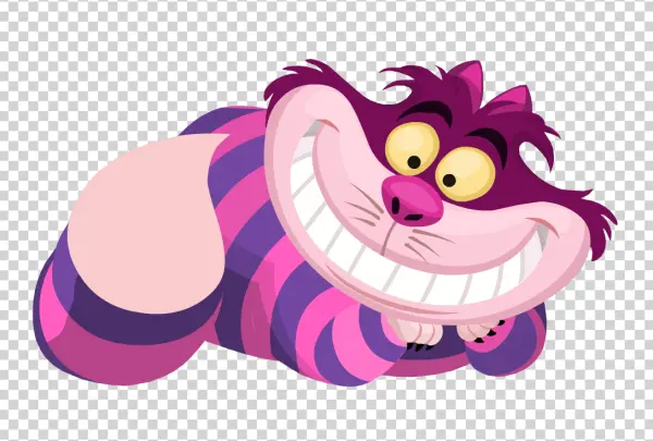 Cheshire Cat Grin PNG Transparent Background