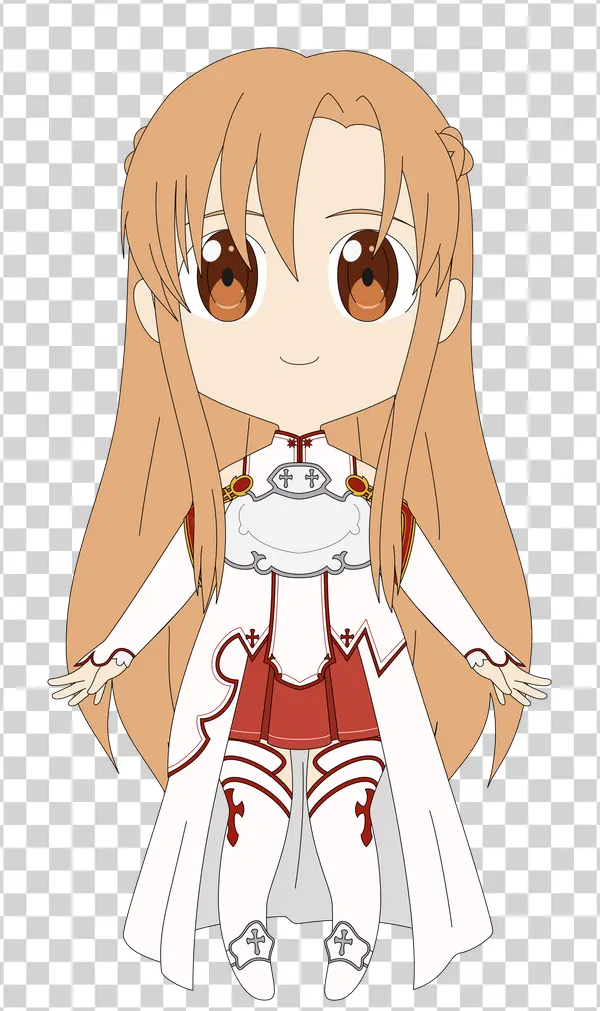 Cute Asuna Sword Art Online Chibi PNG