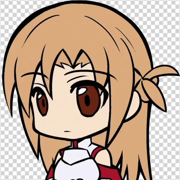 Asuna Chibi Anime Character PNG Transparent