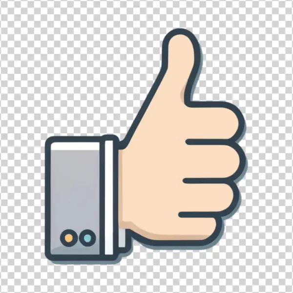 Thumbs Up Icon PNG Transparent Background
