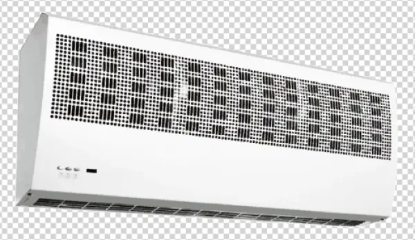 White Air Curtain PNG Transparent Background