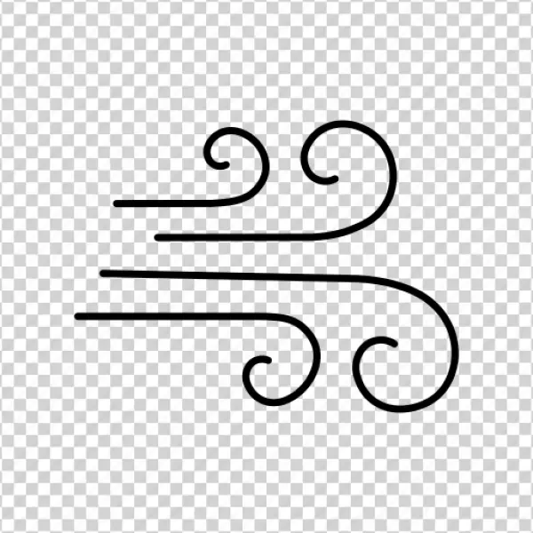 Wind Icon Outline Transparent PNG