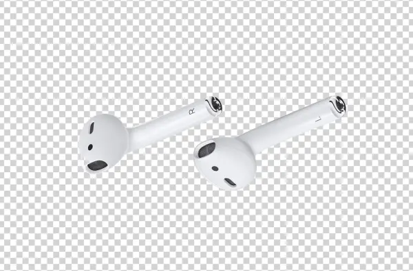 AirPods Earbuds PNG Transparent Background
