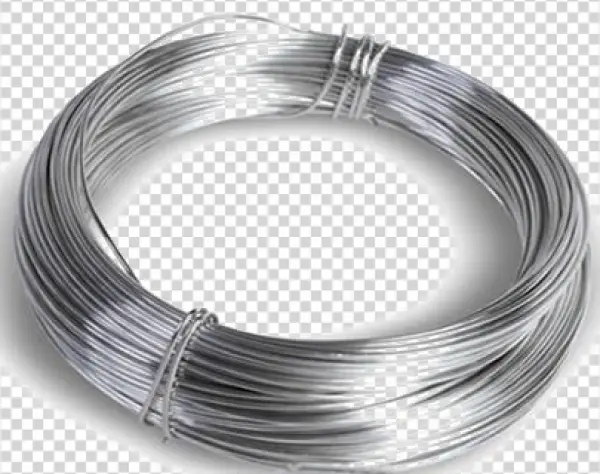Silver Wire Coil PNG Transparent Background