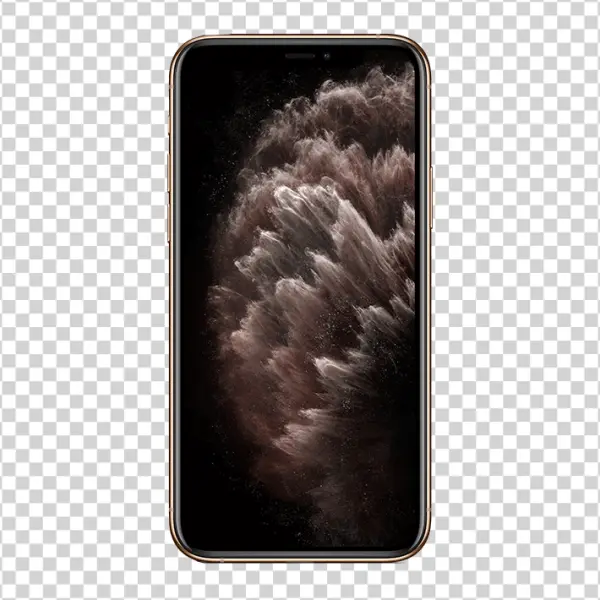 Golden iPhone 11 Pro PNG Transparent