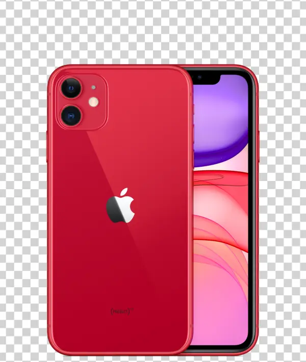 Red iPhone 11 (PRODUCT)RED Dual View PNG