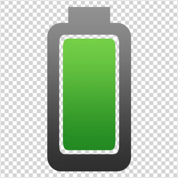 Green Full Battery Level Icon PNG