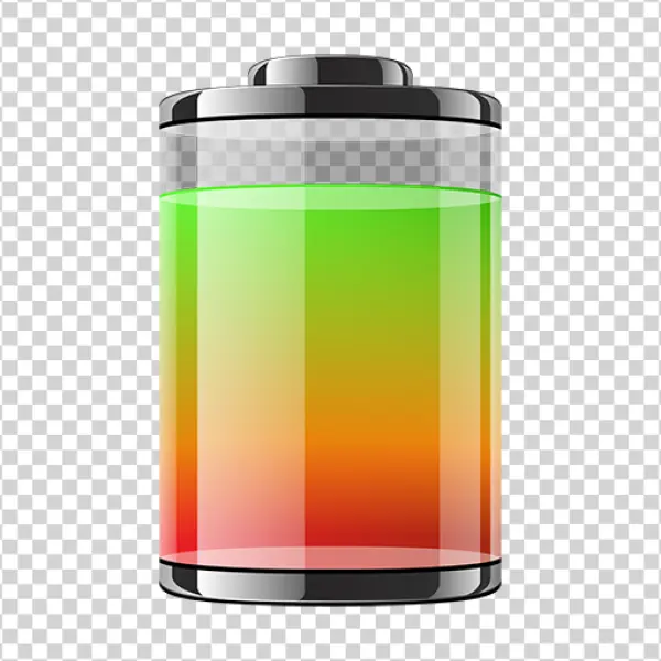 Gradient Battery Level Indicator Icon PNG