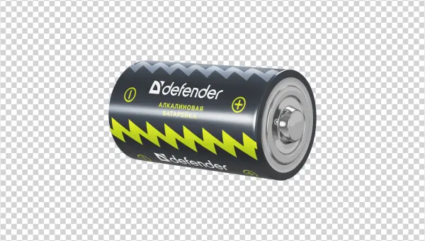 Defender Alkaline Battery PNG Transparent Background