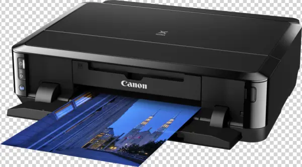 Canon Pixma Printer with Photo PNG Transparent Background