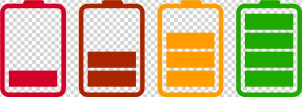 Battery Level Icons Transparent Background