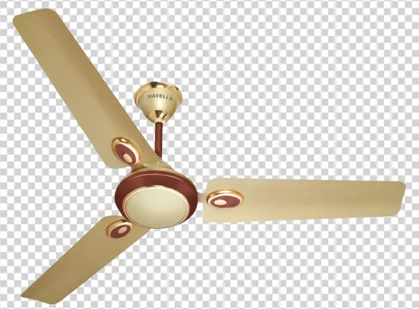 Havells Ceiling Fan Gold and Brown PNG Transparent