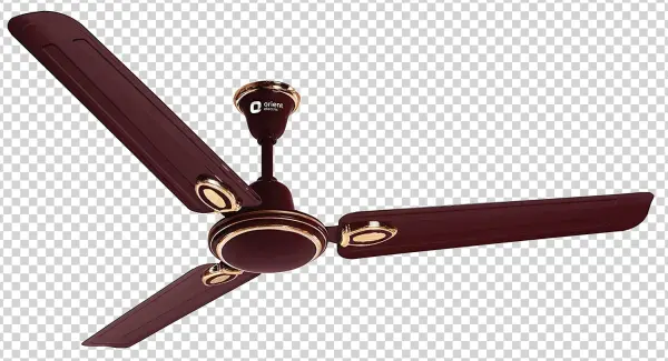 Maroon and Gold Ceiling Fan Transparent PNG